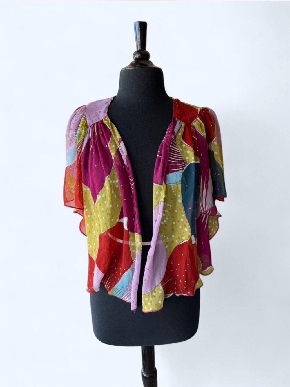 Bold Multi-Color Flowing Women’s Lightweight Maximalist Versatile Top #boho